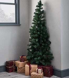 6 Foot Green Half Tree from Dunelm