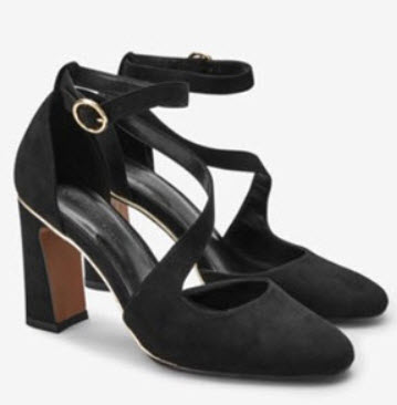 Asymmetric Strap Block Heel from Next 