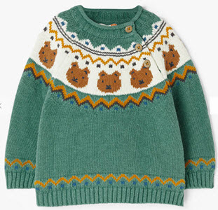 Baby Bear Fair Isle Jumper