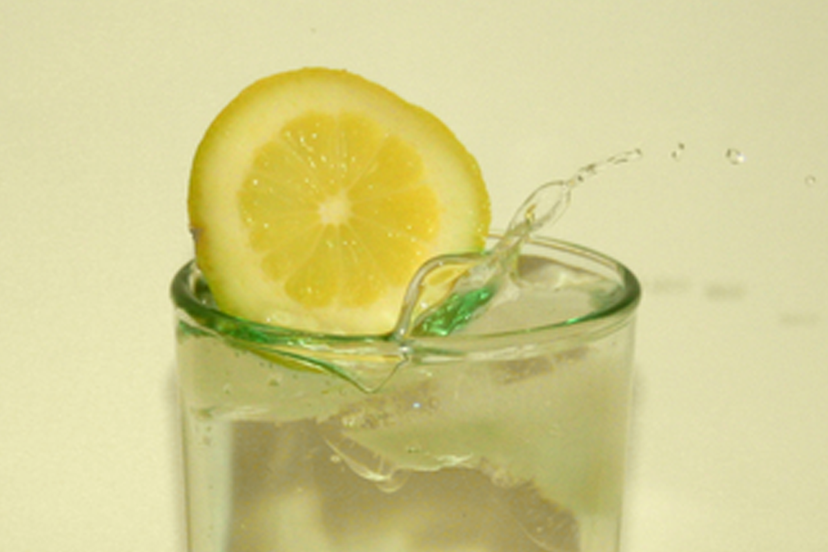 Drink lemon water