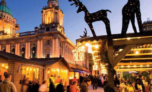 Belfast Christmas Market View