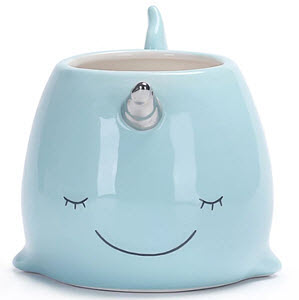 Blue Narwhal Mug from Asda 