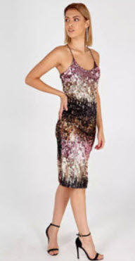 Sequin Ombre Cami Dress from Blue Vanilla 
