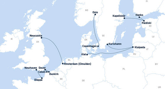 DFDS seaways ferry crossings