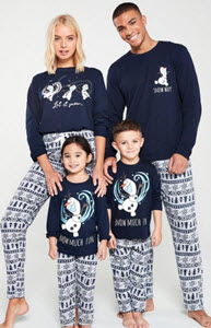 Disney Frozen Kids Unisex Olaf Family Christmas Pyjamas 