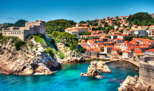 View of Dubrovnik Coastline