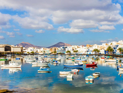 View of Lanzarote Harbour
