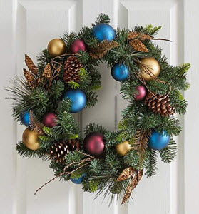 Highland Luxe Bauble Wreath from Dunelm