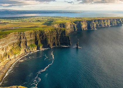 View of the Irish Coastline