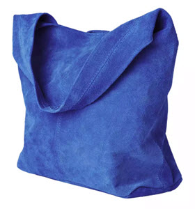 Joe Browns blue suede bag