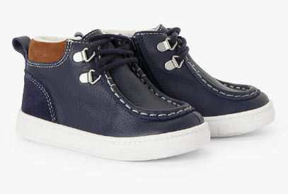 John Lewis and Partners Children's Billy High Top Boat Shoes 