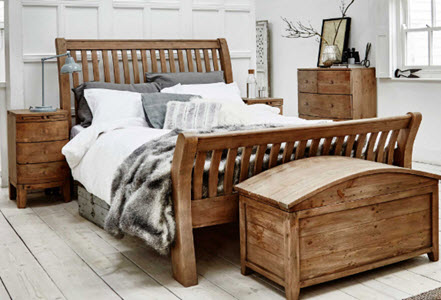 Lewes Reclaimed Wood Bed Frame from Barker and Stonehouse