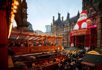 Manchester Christmas Market Scene
