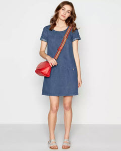 Mantaray Blue Denim Dress