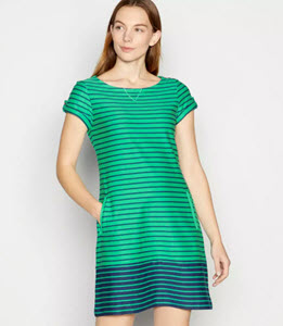 Mantaray Stripe Print Tunic Dress