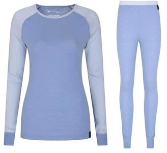 Merino Women's Round Neck Thermal Top and Pants