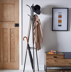 Metal Black Coat Stand from Dunelm 