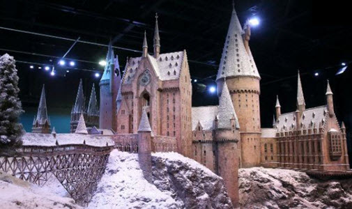 Scale Modal of Hogwarts at Harry Potter Studio Tours 