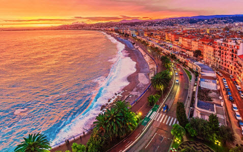 View of Nice Coastline