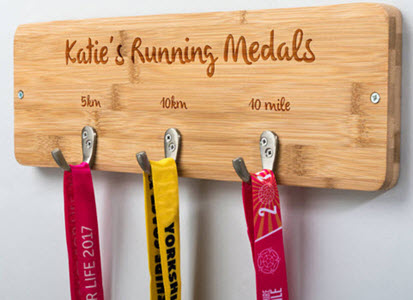 Personalised Running Medal Holder 