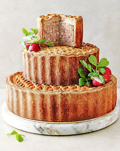 Tiered Celebration Pork Pie Wedding Cake from M&S