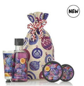 Rich Plum Festive Sack from The Body Shop