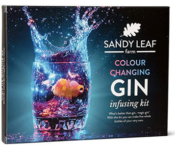 Sandy Leaf Farm Colour Changing Gin Infusing Kit from Amazon 