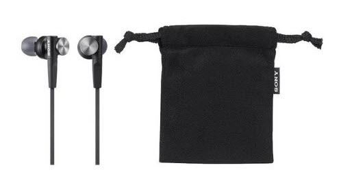 Sony In-ear Headphones with Pouch 