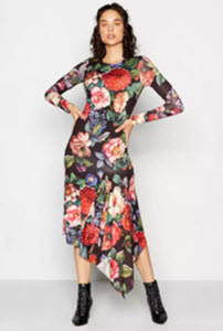 Floral Print 'Antique' Midi Dress from Debenhams 