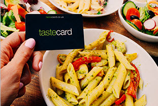 Lifestyle Image of Taste Card