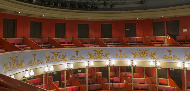 View of inside Theatre Royal Bury St Edmunds 