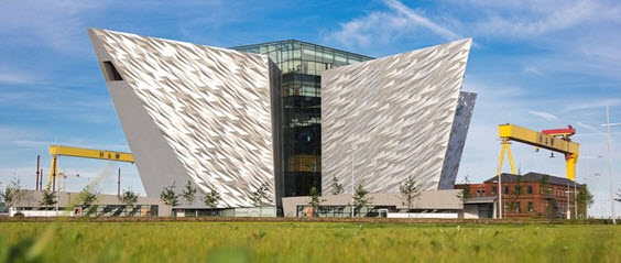 Outside View of Titanic Belfast 