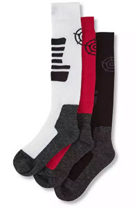 Tog 24- Milticoloured Oberau 3 Pack Merino Ski Socks 