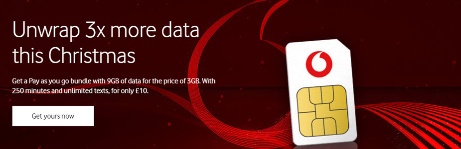 Vodafone 3x Data Banner 