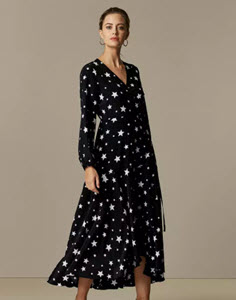 Wallis Star Midi Wrap Dress