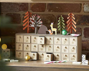 Wooden Animal Scene Advent Calendar 