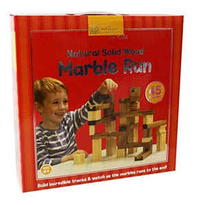 Wooden marble run game from The Works